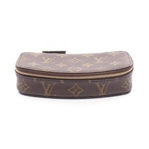 Louis Vuitton Pochette Monte Carlo Monogram Shoulder Bag Canvas Leather Brown